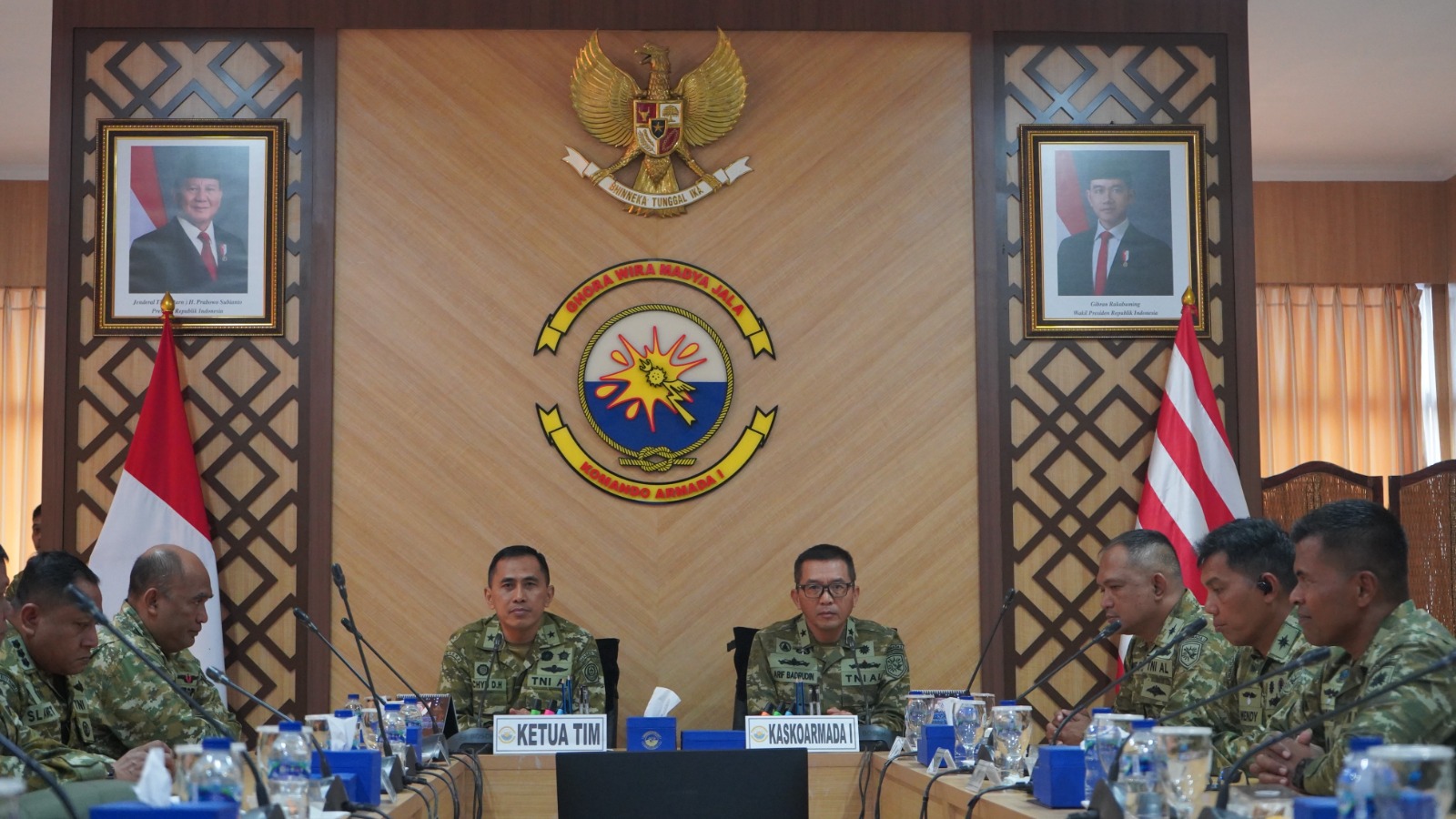 KOARMADA I TERIMA KEDATANGAN TIM