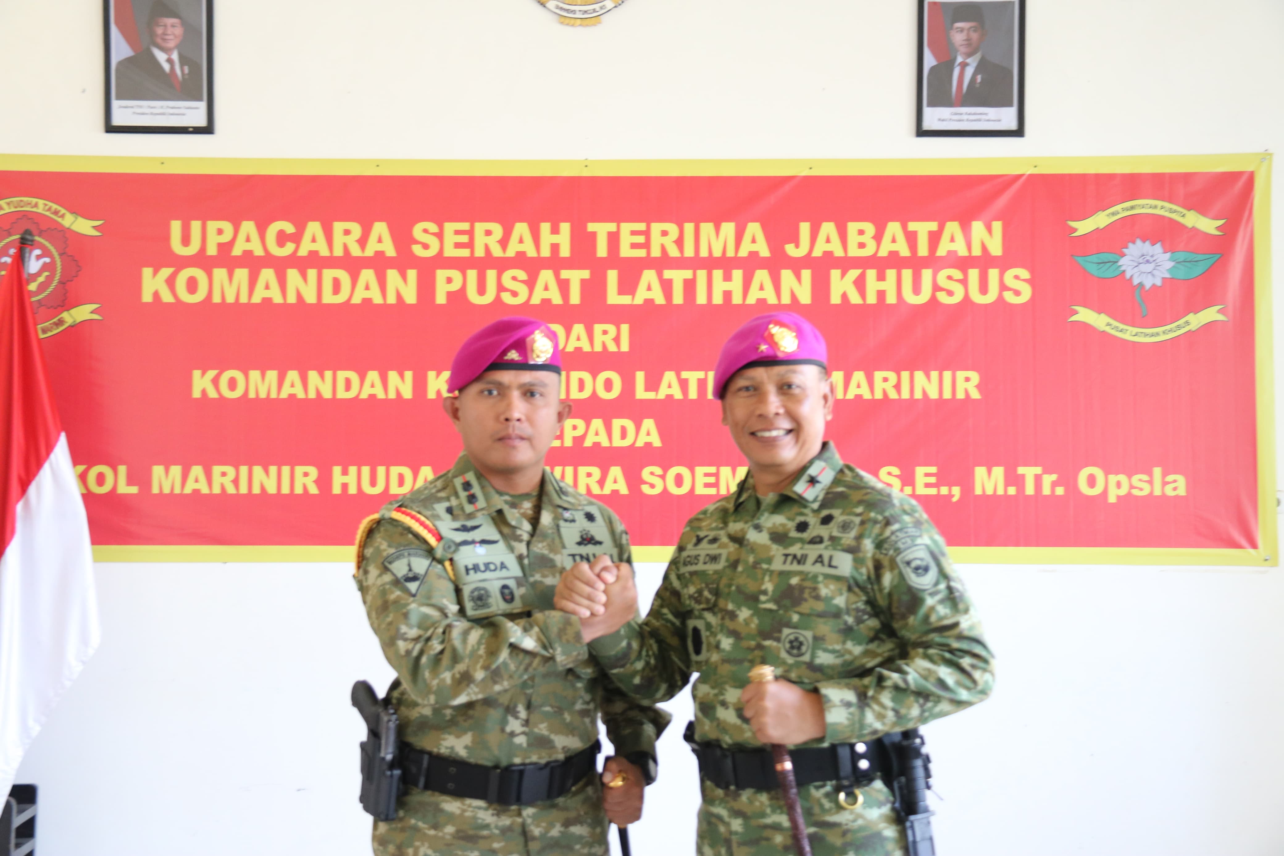 Letkol Marinir Resmi Jabat Komandan Puslatsus