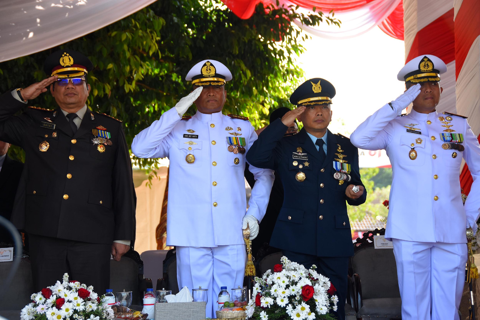 Komandan Brigif 2 Marinir Hadiri Upacara