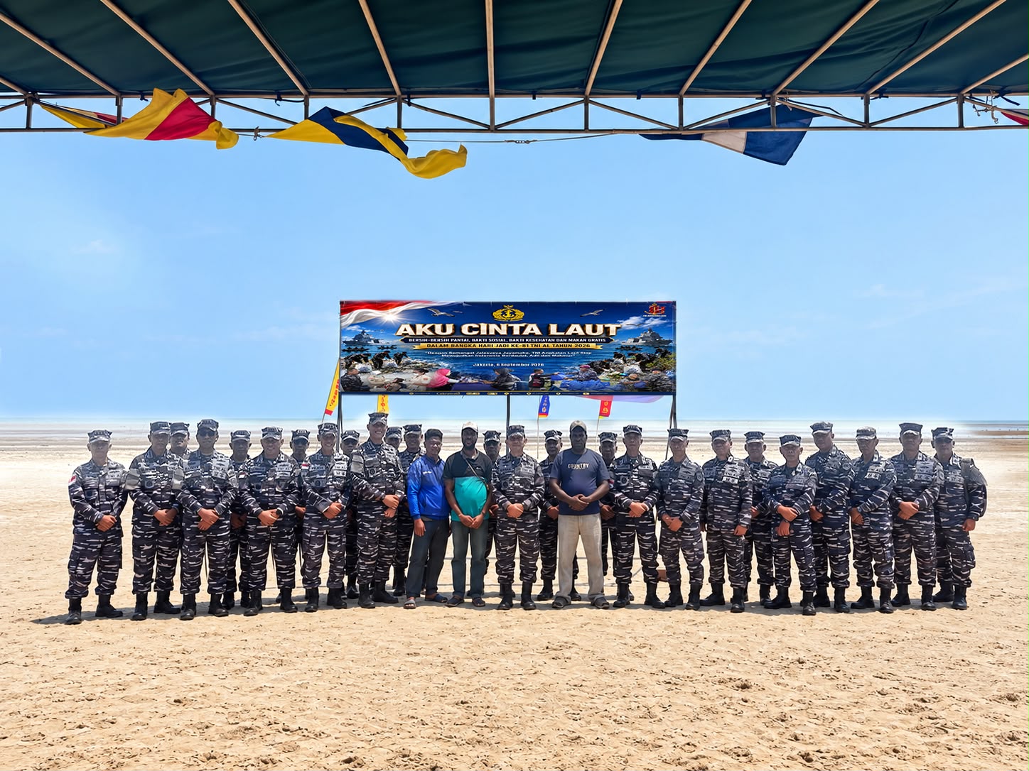 Kodaeral XI Gelar Aksi Bersih Pantai