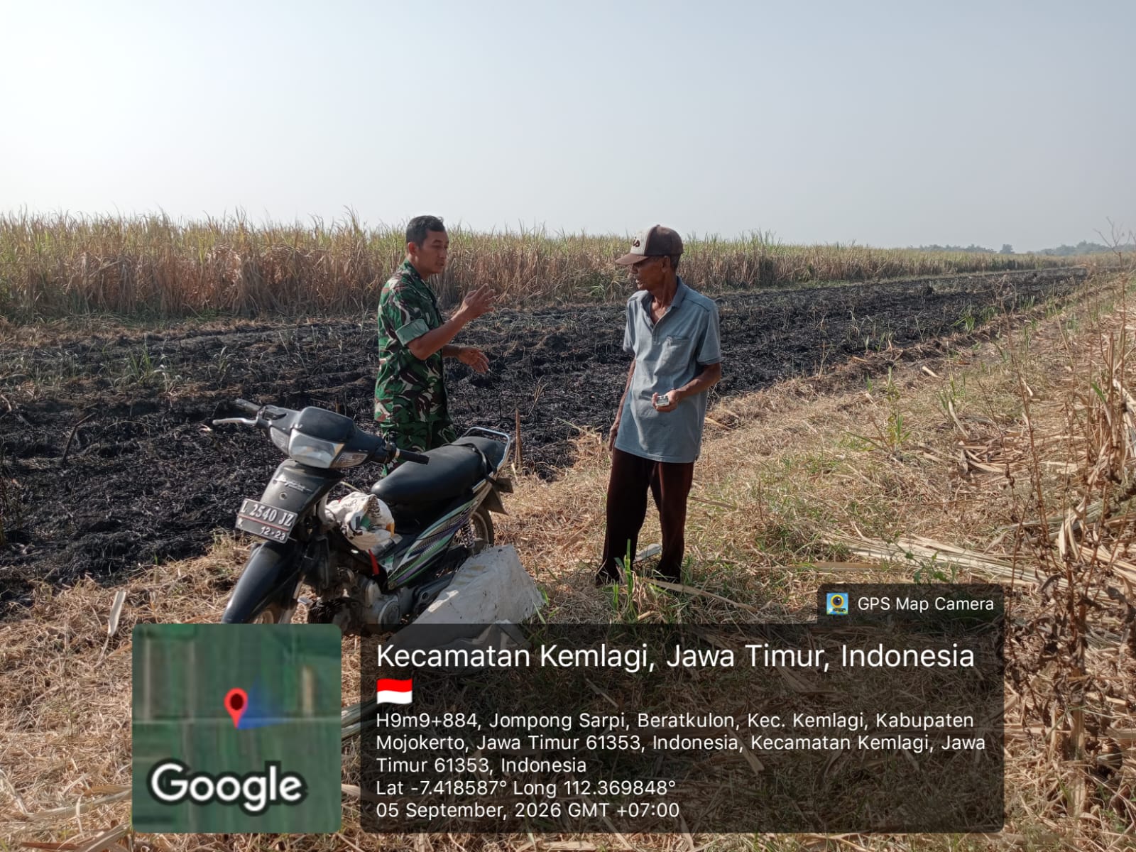 Babinsa 0815/06 Kemlagi Berikan Himbauan