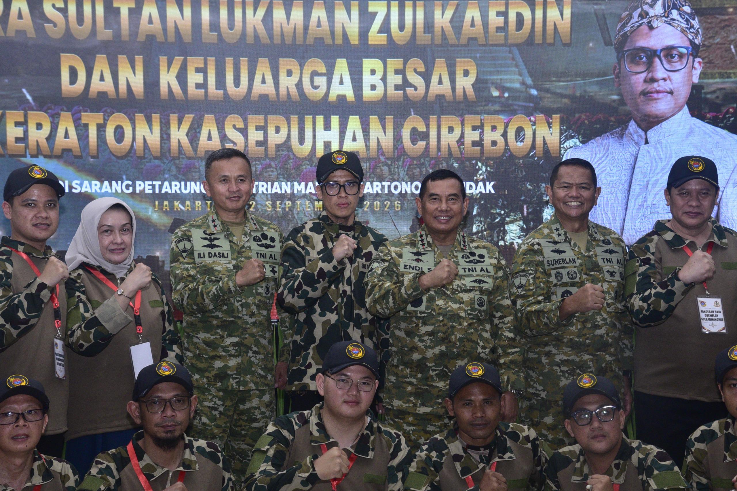 Danpasmar 1 Dampingi Pangkormar Terima Kunjungan
