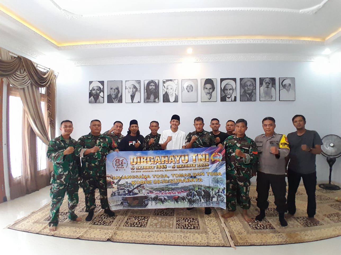 Koramil Genteng Sambangi Tokoh Masyarakat