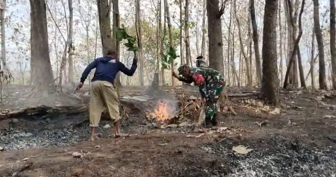Babinsa Beraama Warga Bergerak Cepat