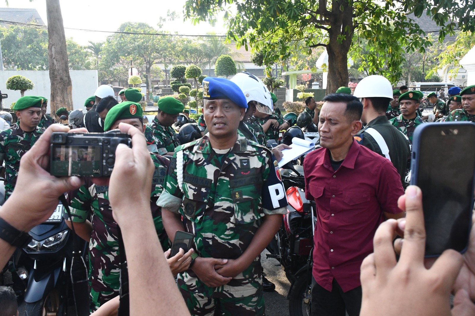 Ratusan Kendaraan Anggota Korem 081/DSJ