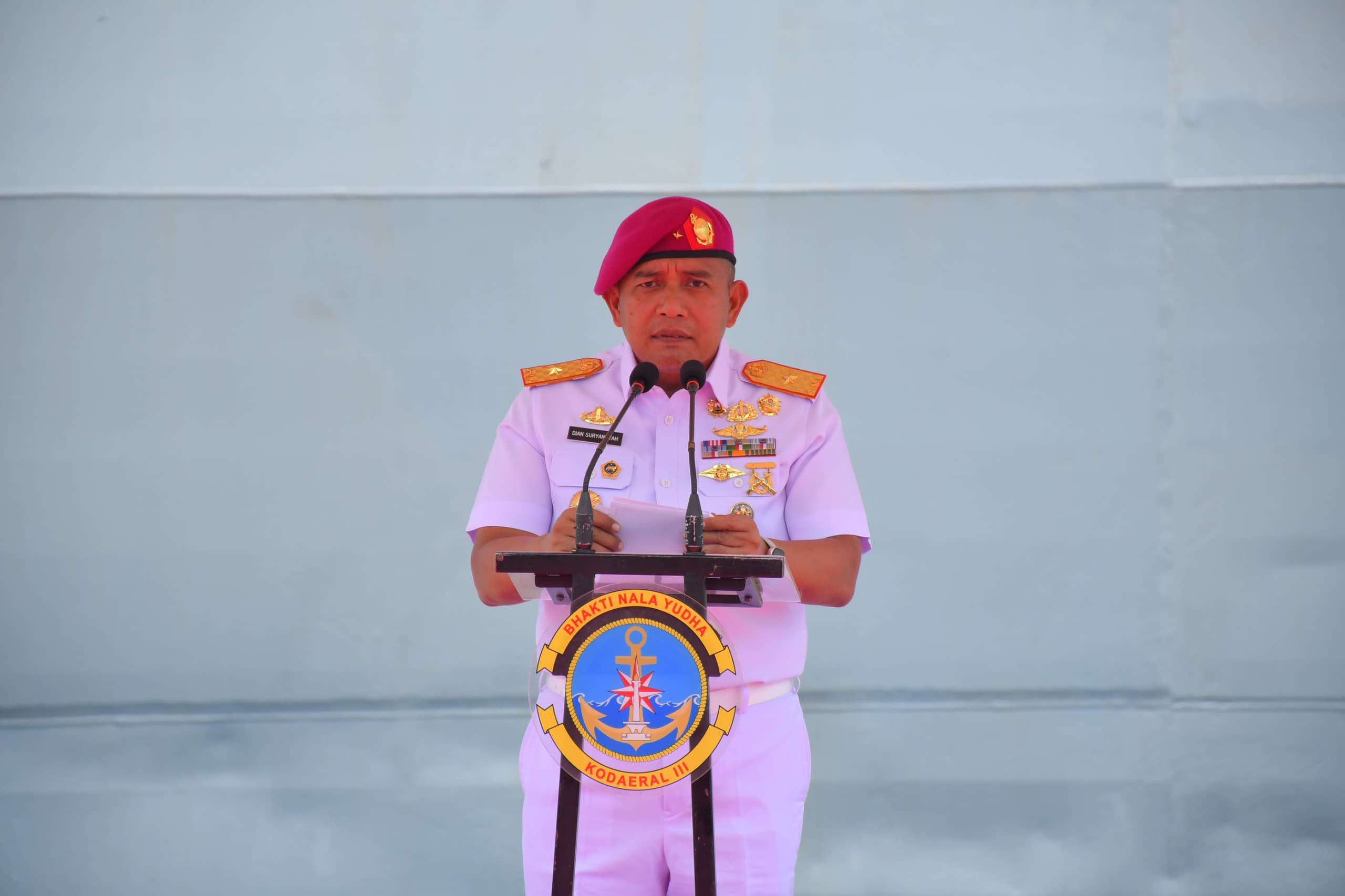 WADAN KODAERAL III SAMBUT KEDATANGAN KAPAL