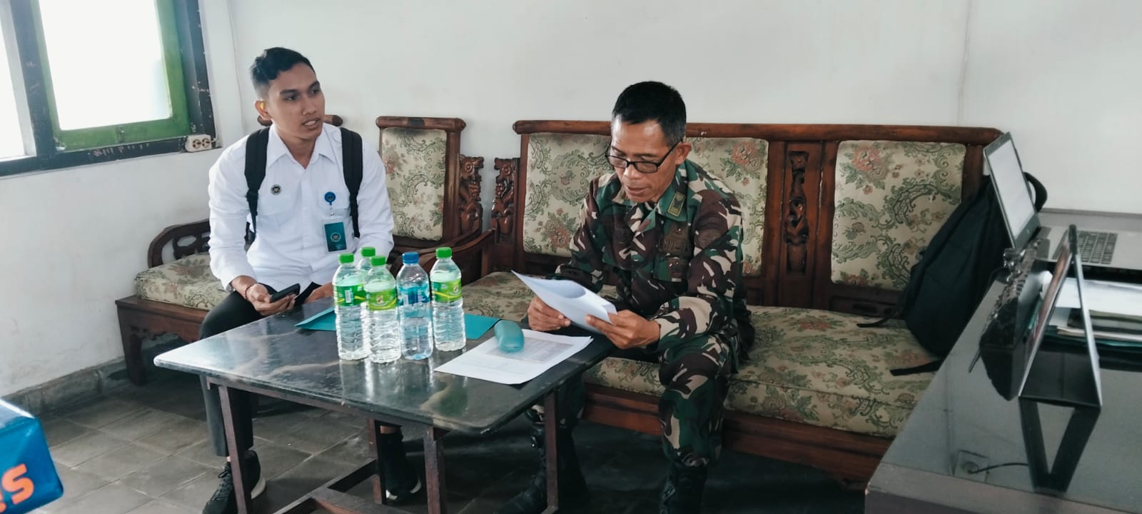 Danramil 1626-01/Bangli Terima Audiensi