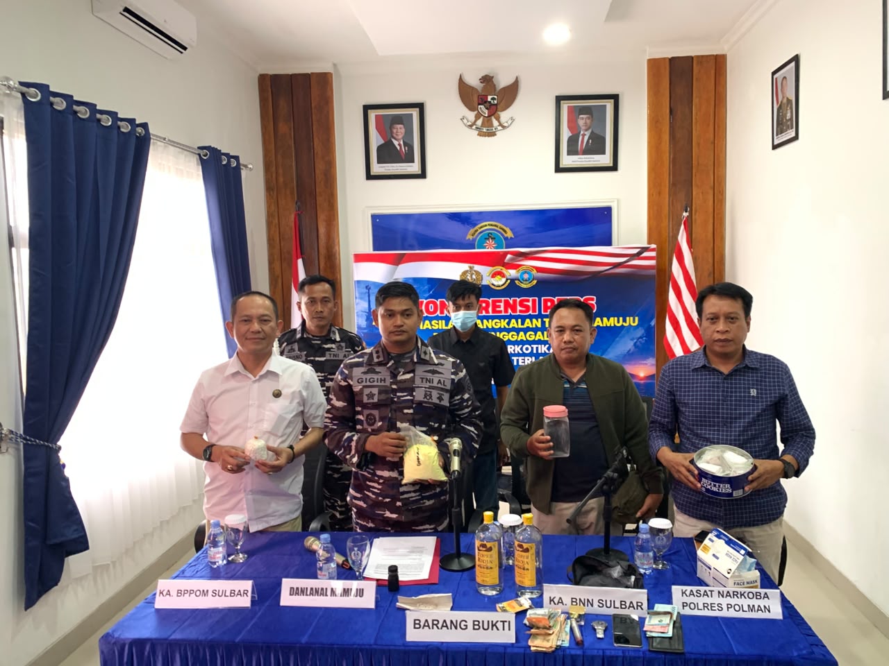 TNI AL GAGALKAN TRANSAKSI NARKOBA DI POLEWALI MANDAR