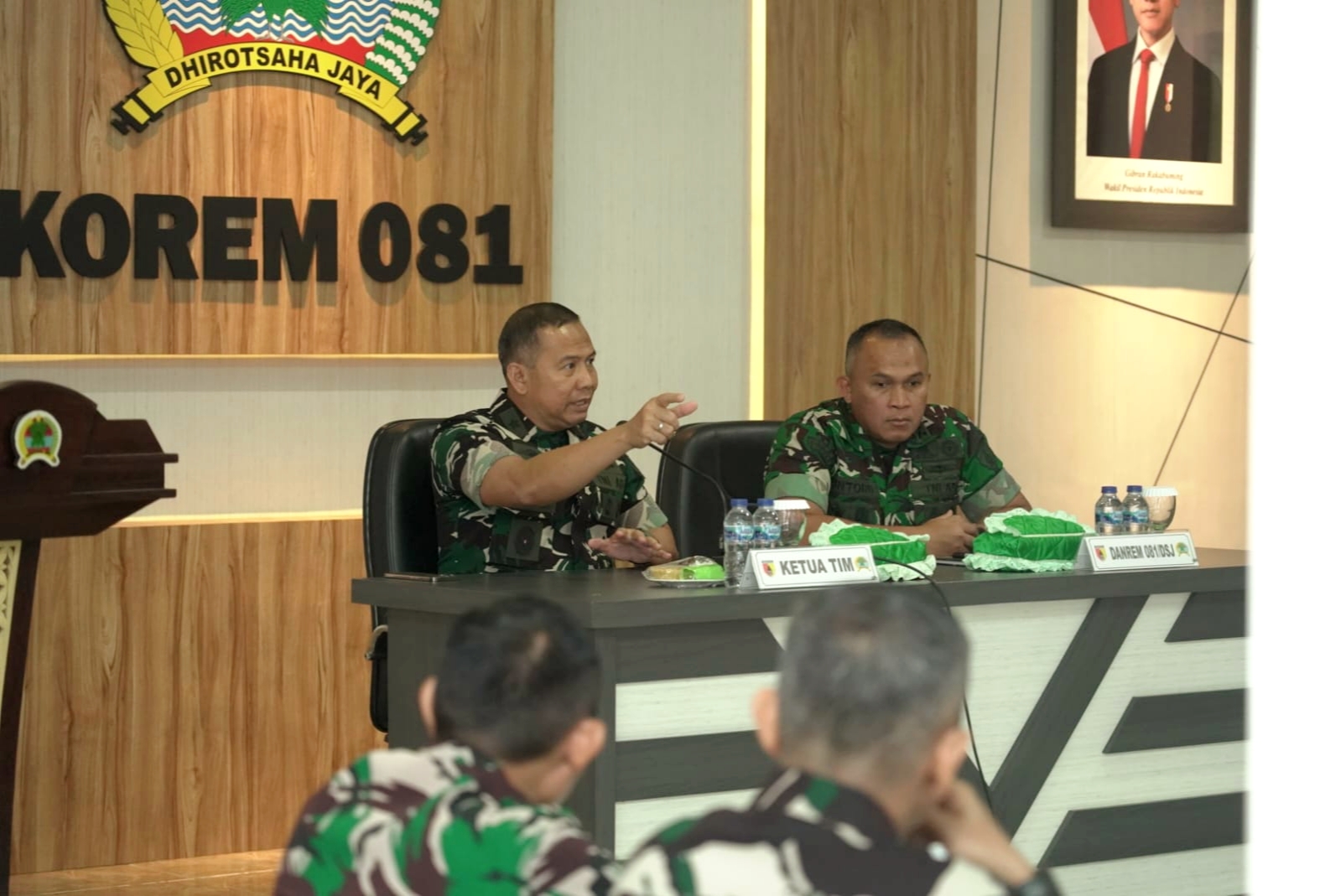 Korem 081/DSJ Terima Tim Pengawas