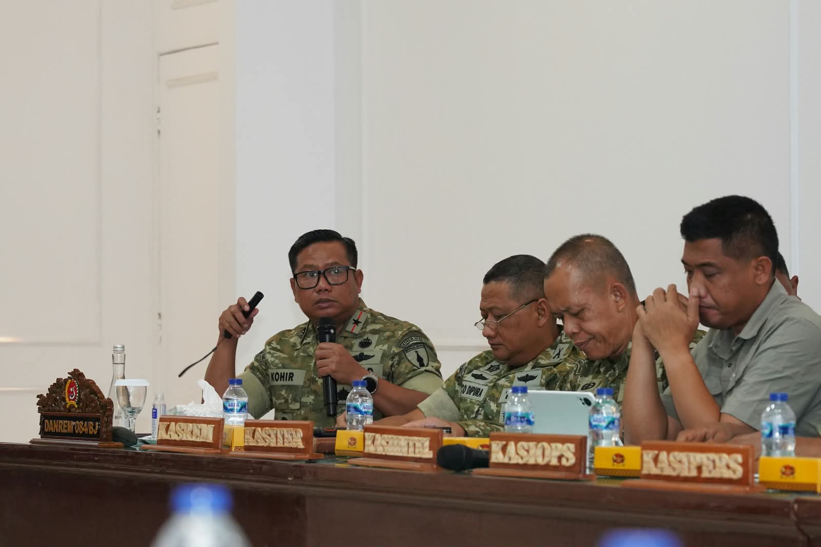 Danrem Bhaskara Jaya Hadiri Rakor