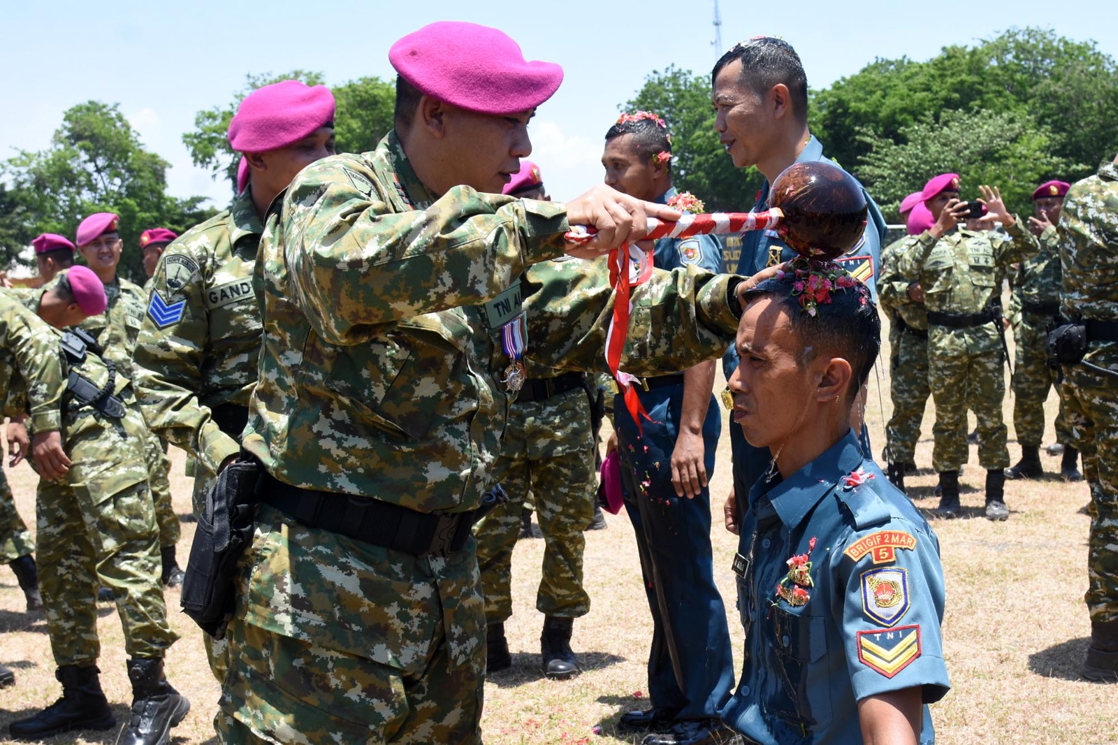 Yonif 5 Marinir Gelar Upacara