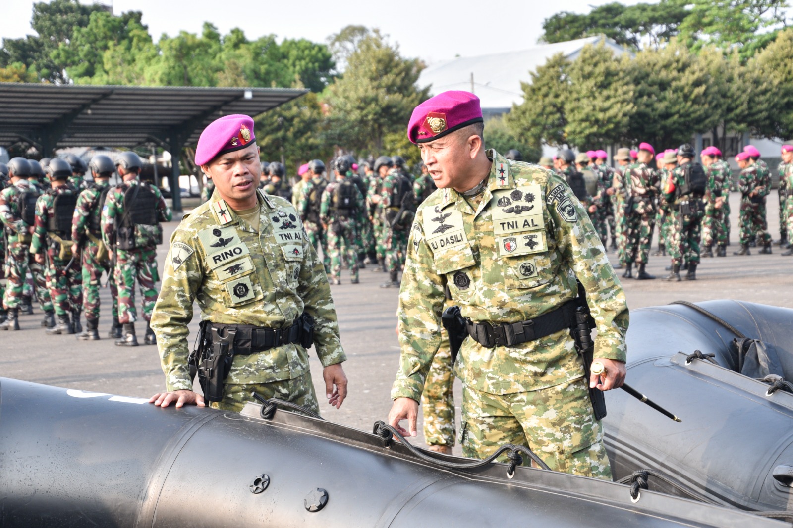 Danpasmar 1 Pimpin Apel Gelar Pemeriksaan