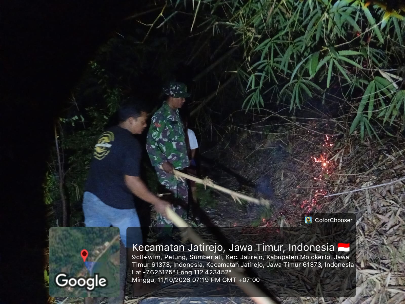 Babinsa Koramil 0815/15 Bersama Petugas Gabungan