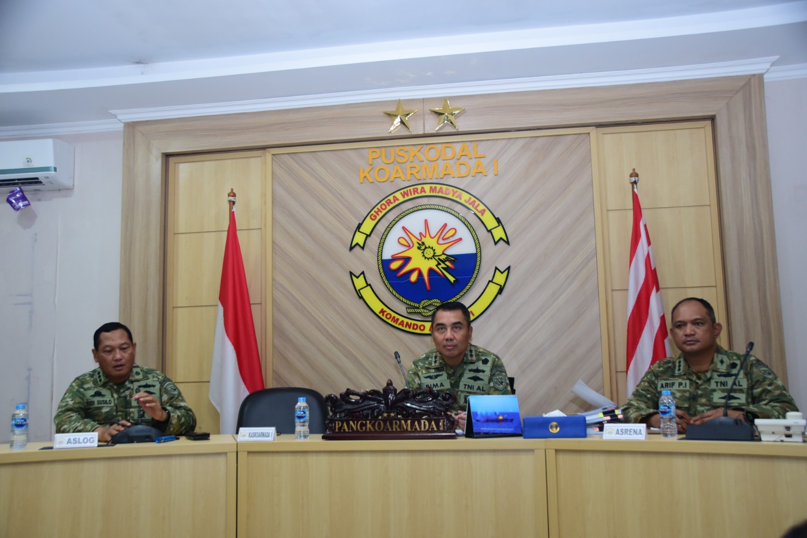 PANGKOARMADA I IKUTI PAPARAN PEMBENTUKAN PANGKALAN TNI AL