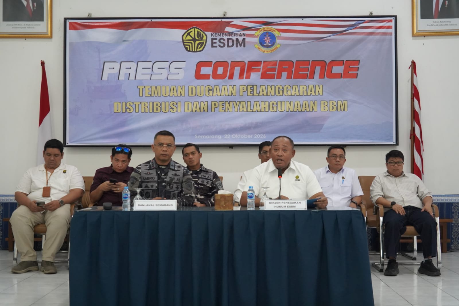 TNI AL BERSAMA KEMENTERIAN ESDM BERSINERGI TINDAK DUGAAN PELANGGARAN