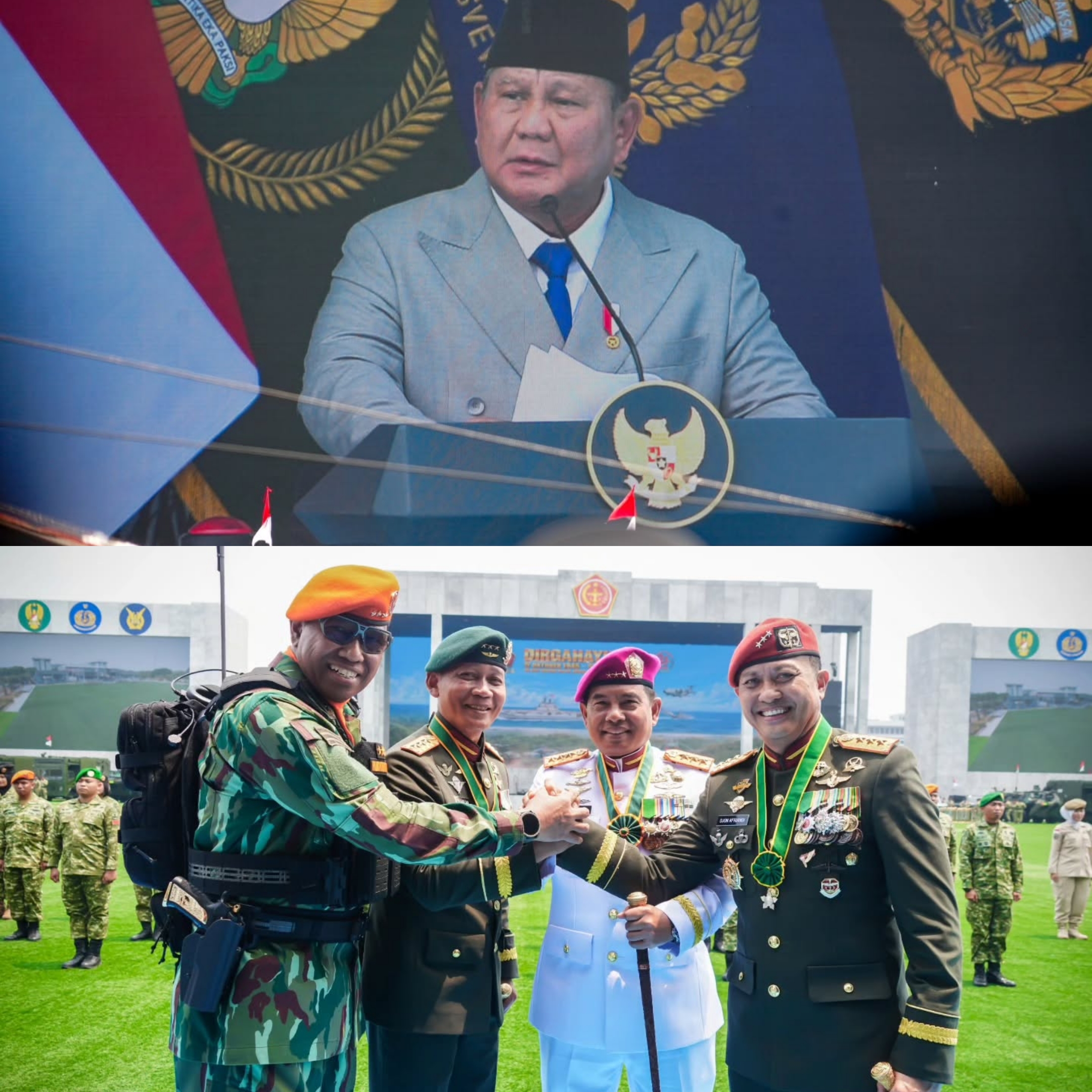 Pangkostrad Hadiri Upacara Peringatan HUT