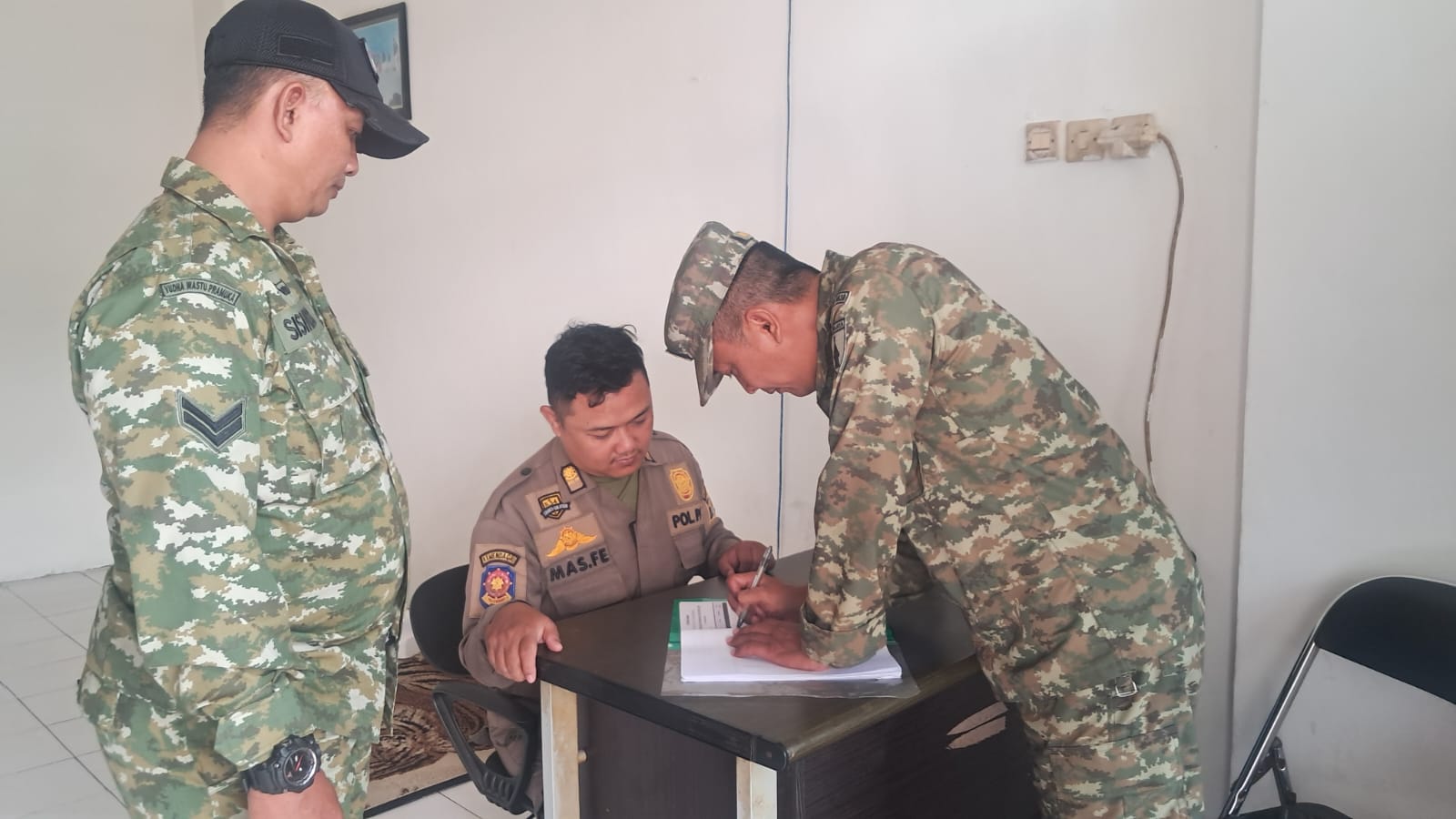 Koramil Kenjeran Siaga Bersama Tiga Pilar