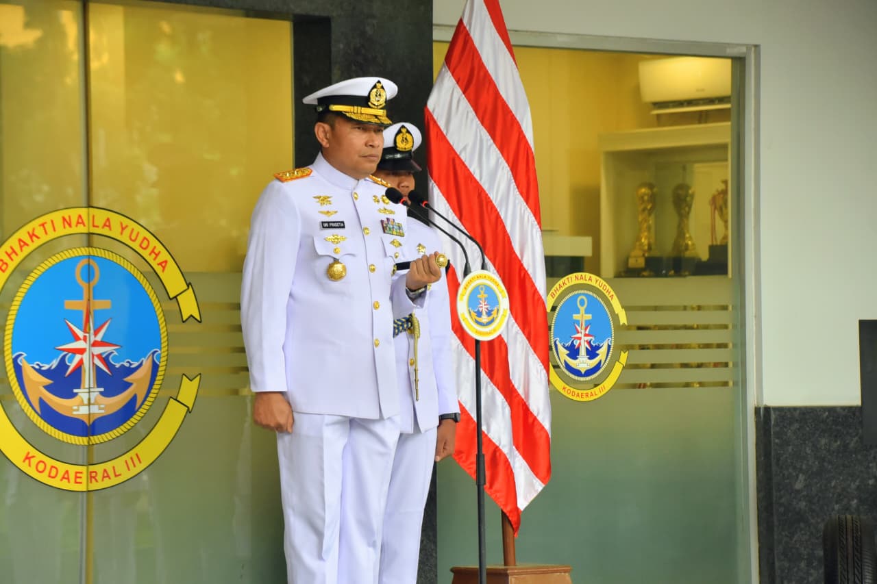 , DANKODAERAL III PIMPIN UPACARA KENAIKAN PANGKAT