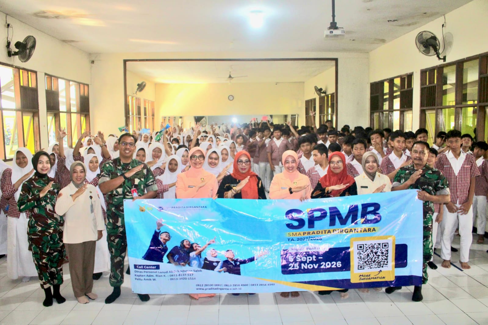 Tim Sosialisasi SPMB SMA Pradita Dirgantara Lanud
