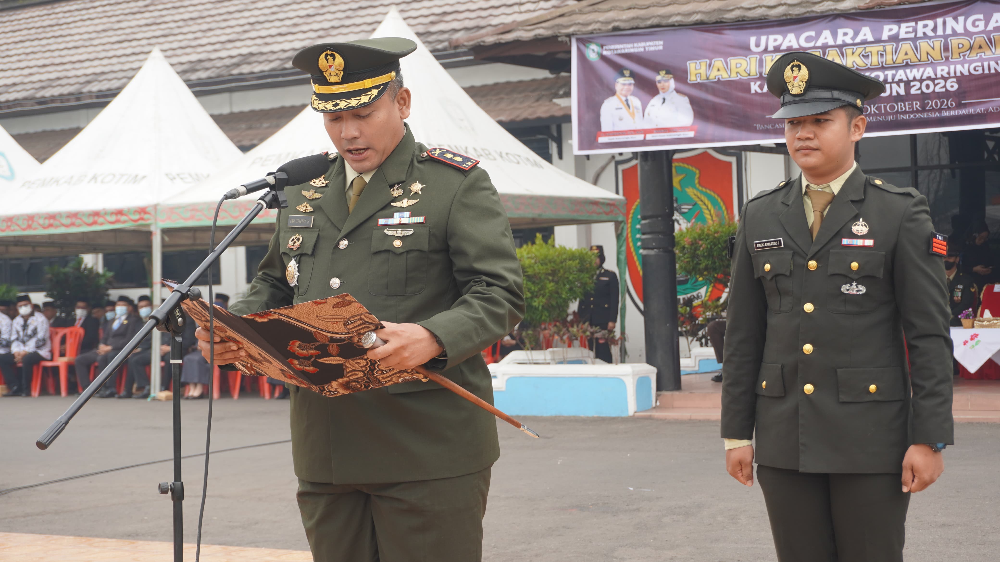 Komandan Kodim 1015/Sampit Ikuti Upacara