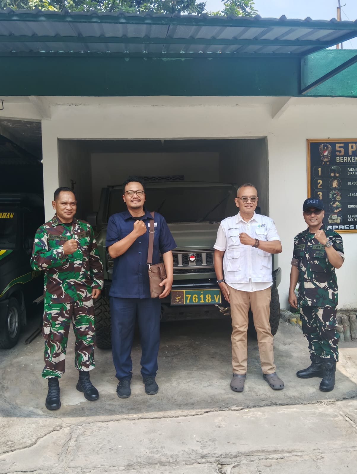 Koramil Sawahan Dampingi Survey Lokasi