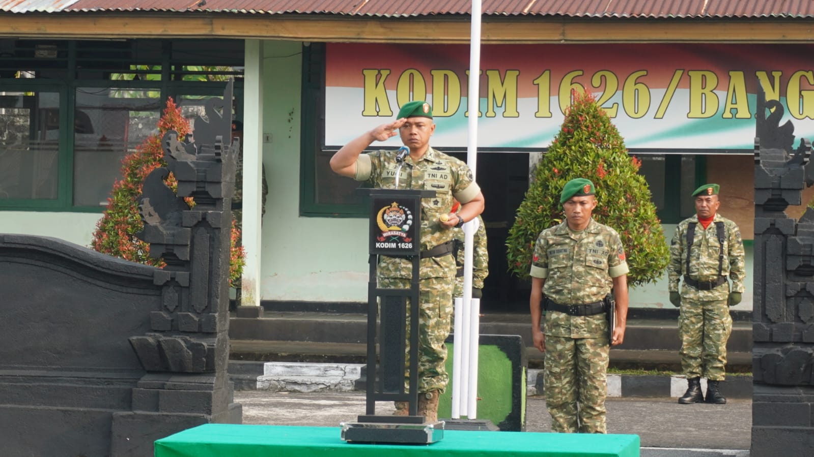 Kodim 1626/Bangli Gelar Upacara