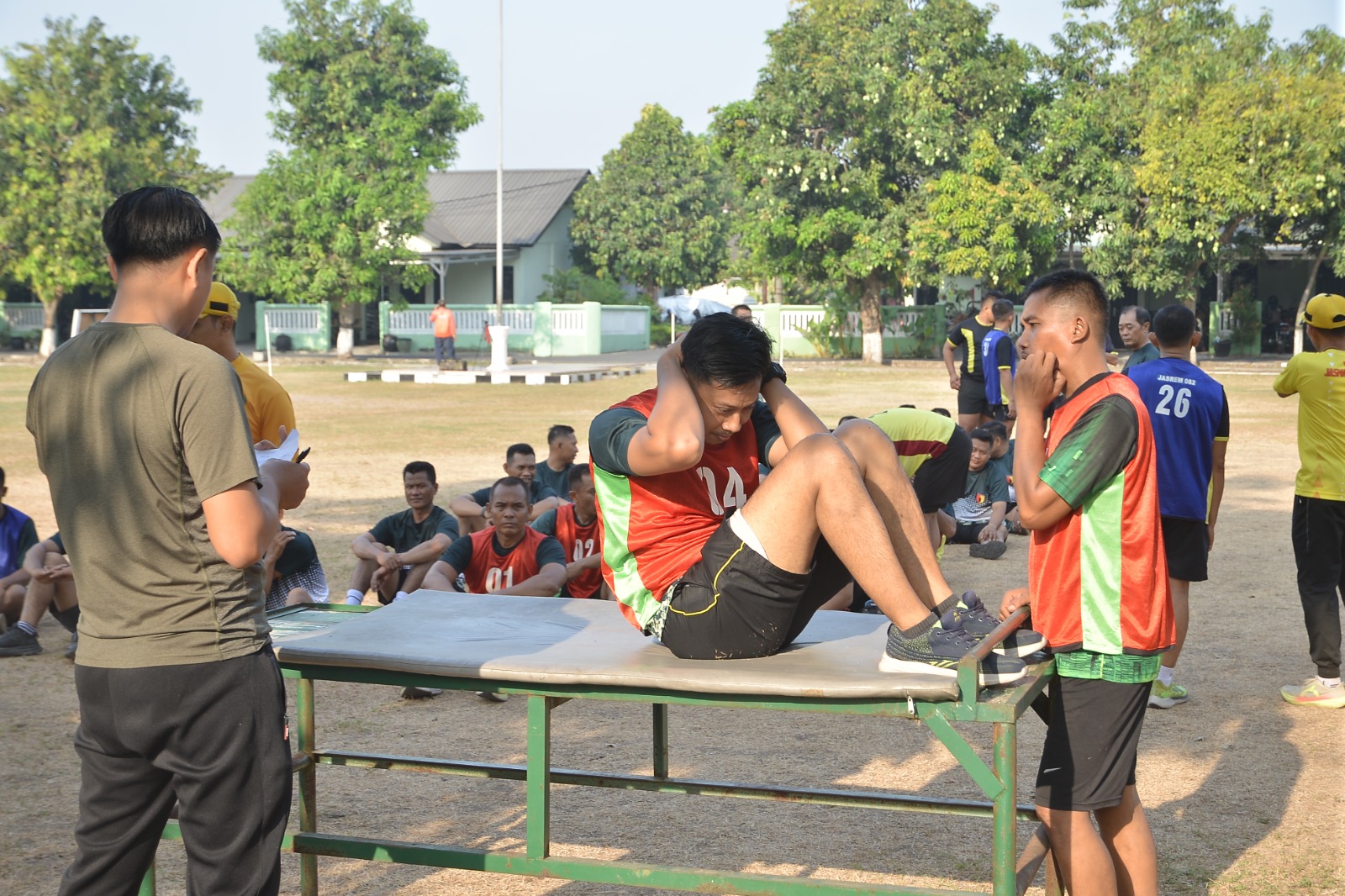 Prajurit Kodim 0815/Mojokerto Jaga Kebugaran