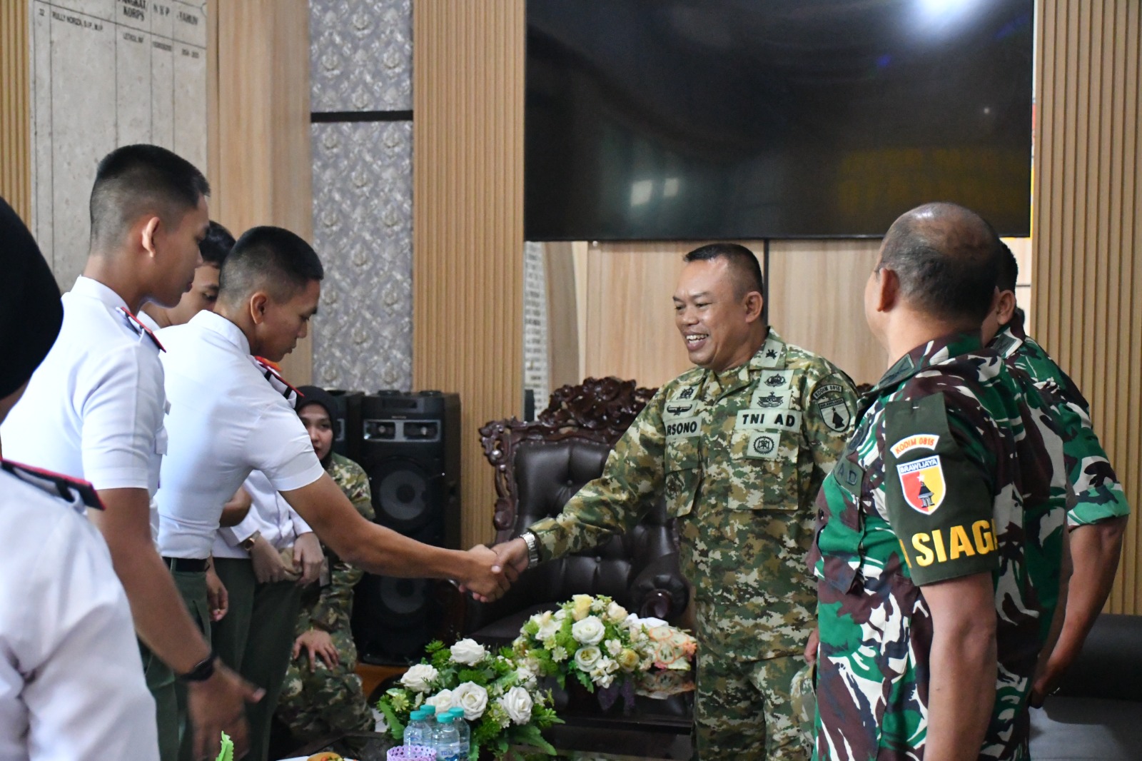 Kadet Unhan RI Sambangi Makodim 0815/Mojokerto