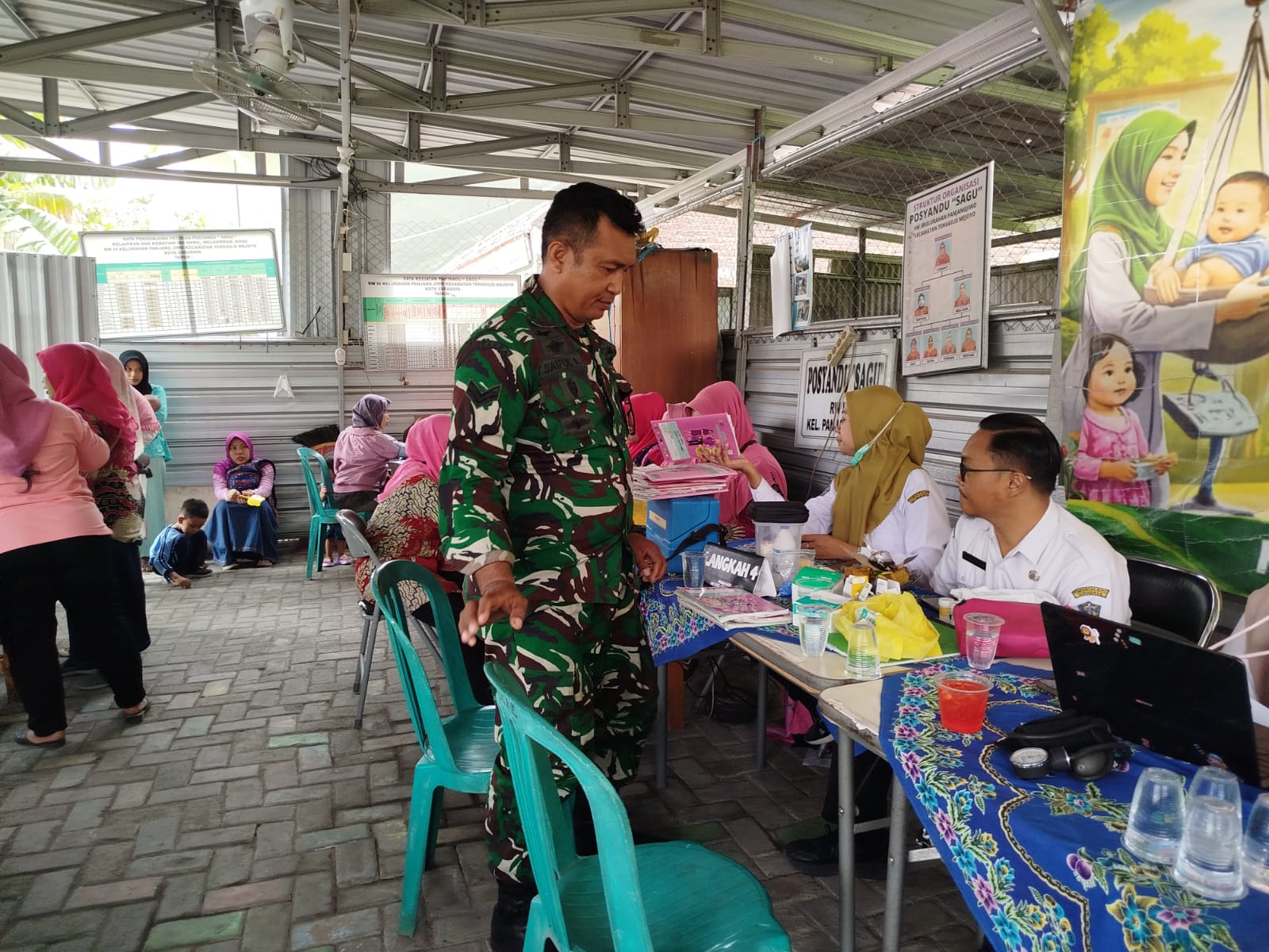 Babinsa Dampingi Posga Panjangjiwo