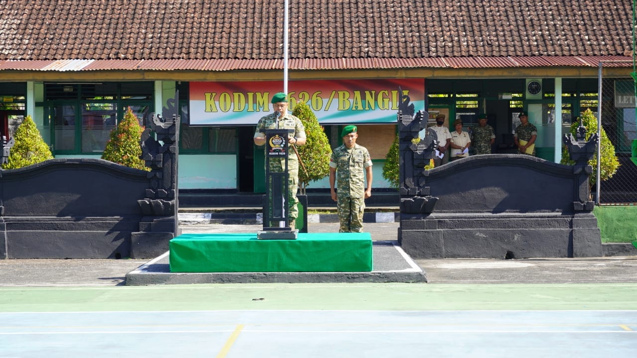 Kodim 1626/Bangli Gelar Korps Raport