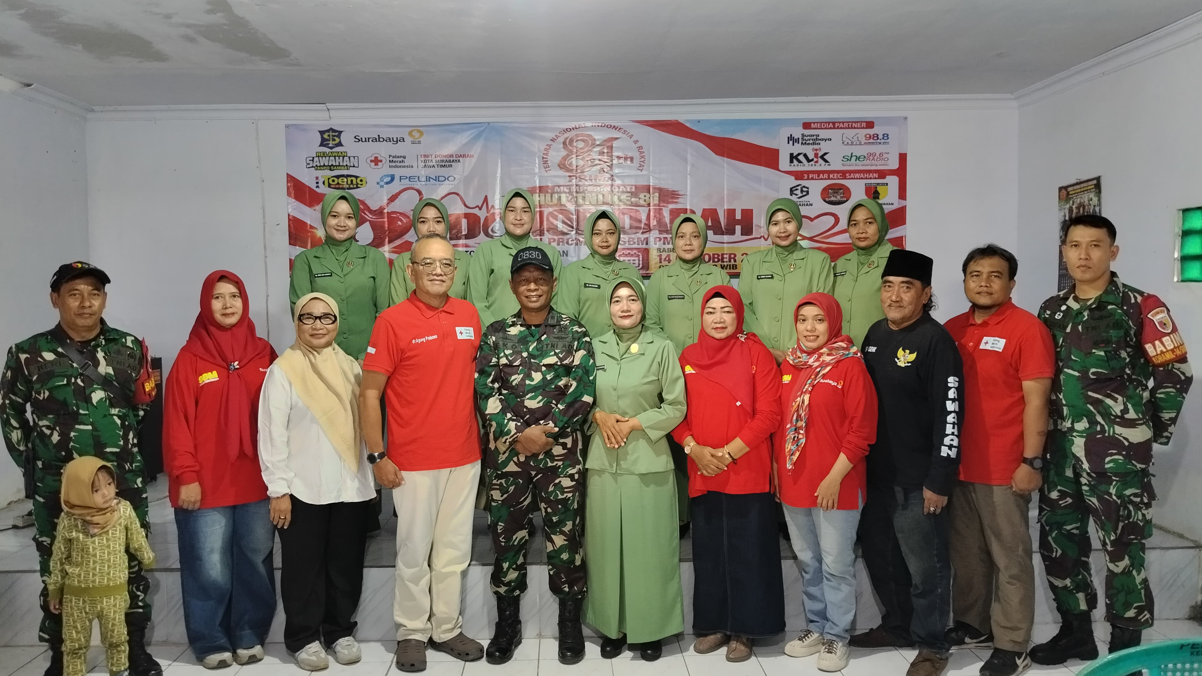 Koramil Sawahan Gelar Donor Darah Dan Edukasi