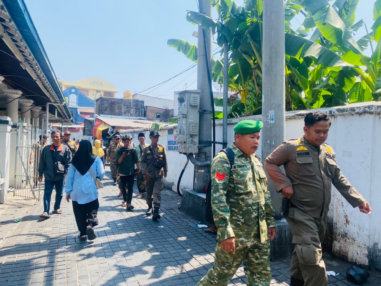 Koramil Semampir Bersama Tiga Pilar Pantau Keamanan